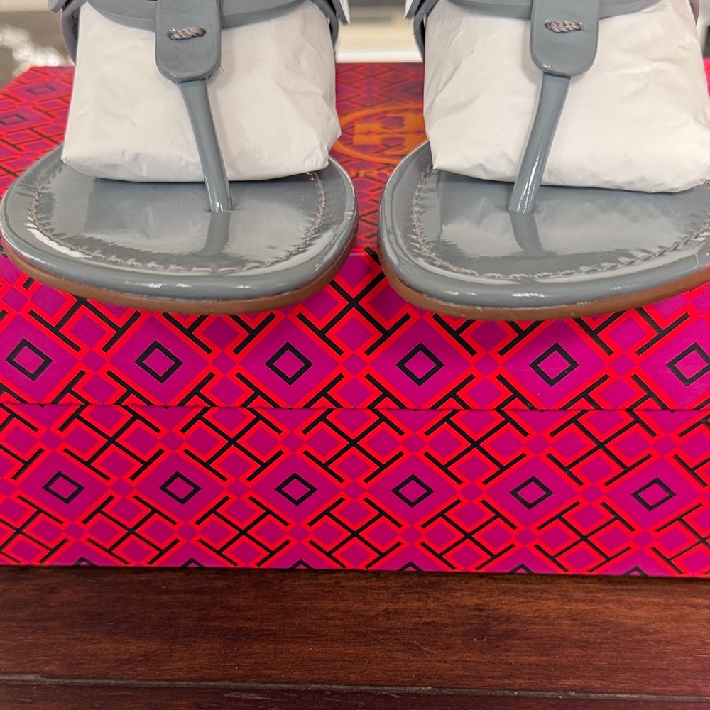 Tory Burch Miller Thong Sandals - Blue Calla - Picture 3 of 8